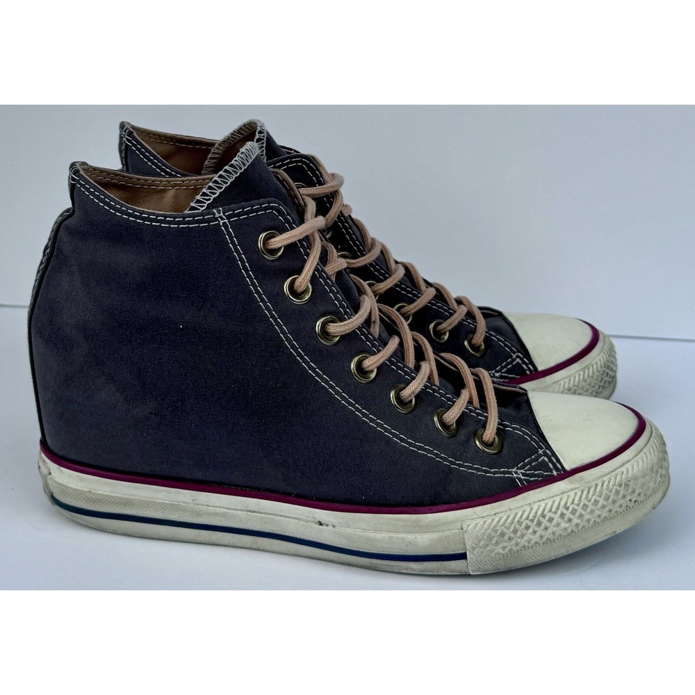 Converse Chuck Taylor Shroud Gray Hidden Wedge High Top Y2K Vtg Sneakers Women 8 - Picture 6 of 10